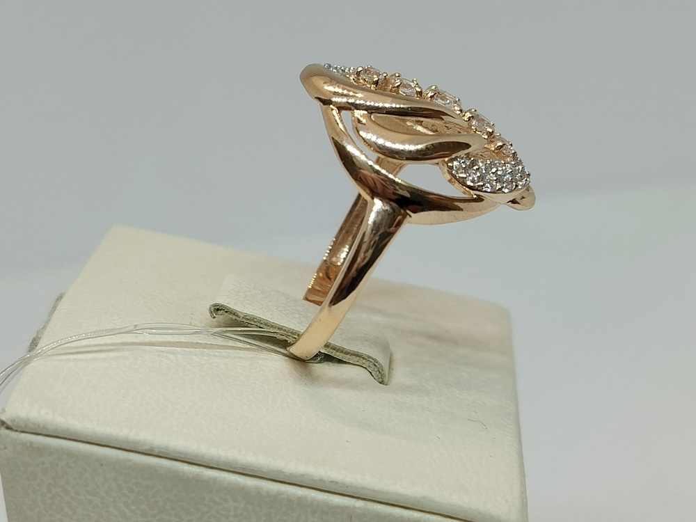 КОЛЬЦО С КАМНЯМИ (Au 585)