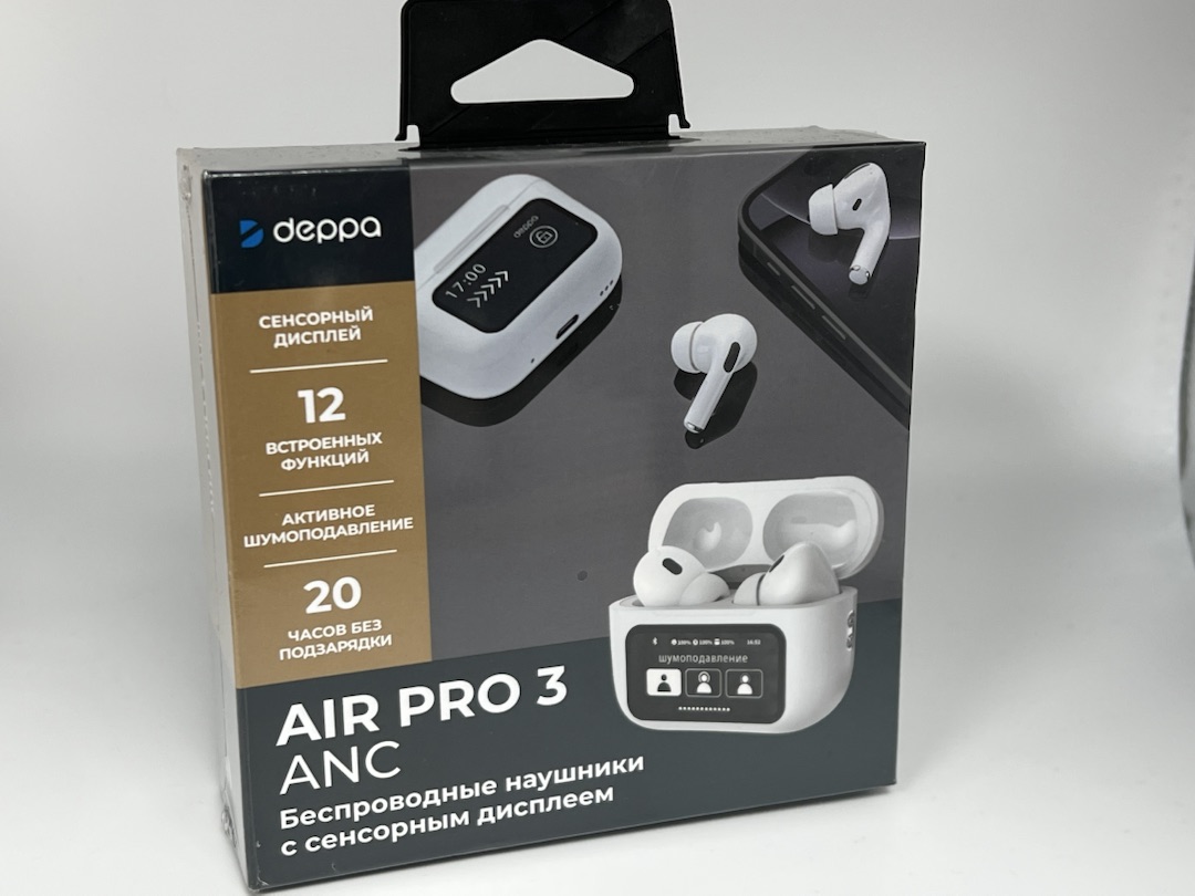Наушники беспроводные Deppa 44213 Air Pro 3 ANC