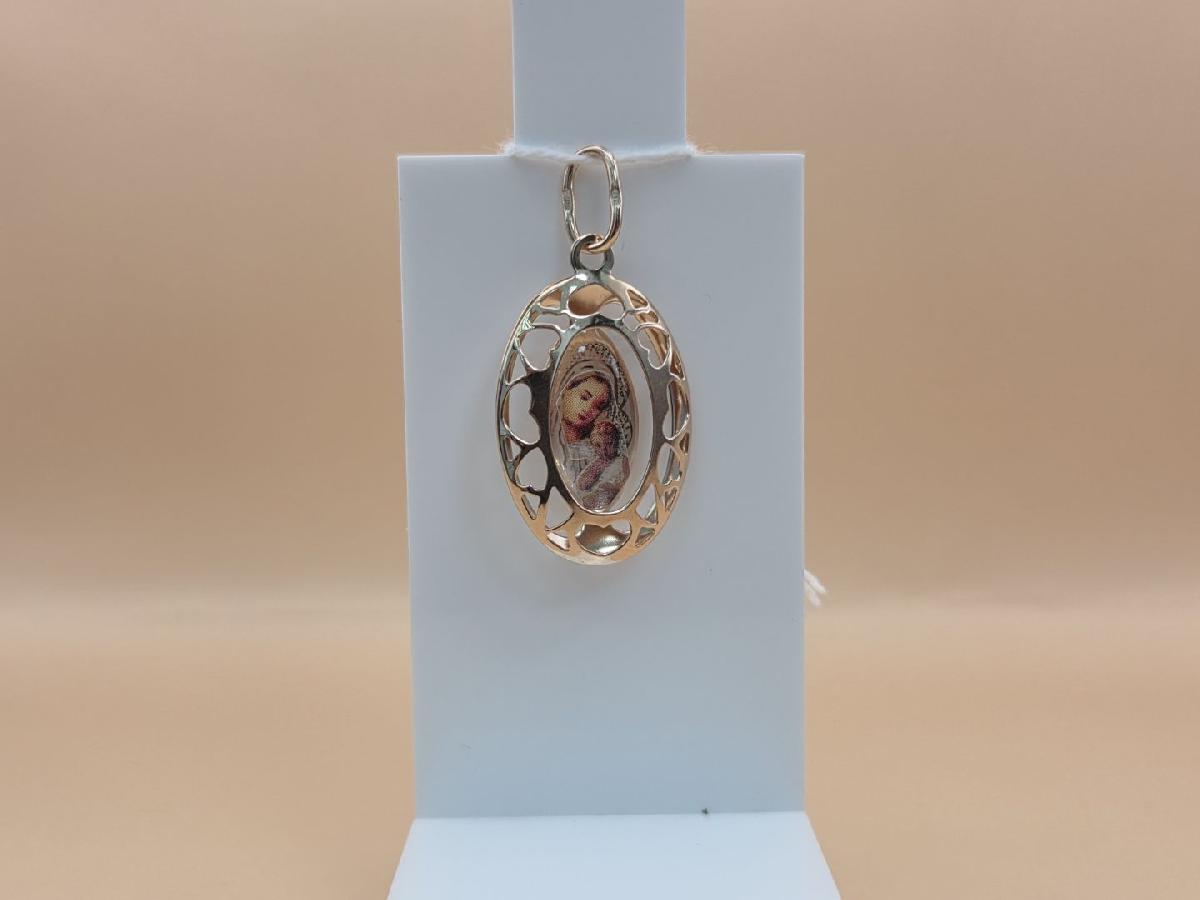 ПОДВЕСКА ИКОНА С КАМНЕМ (Au 585)