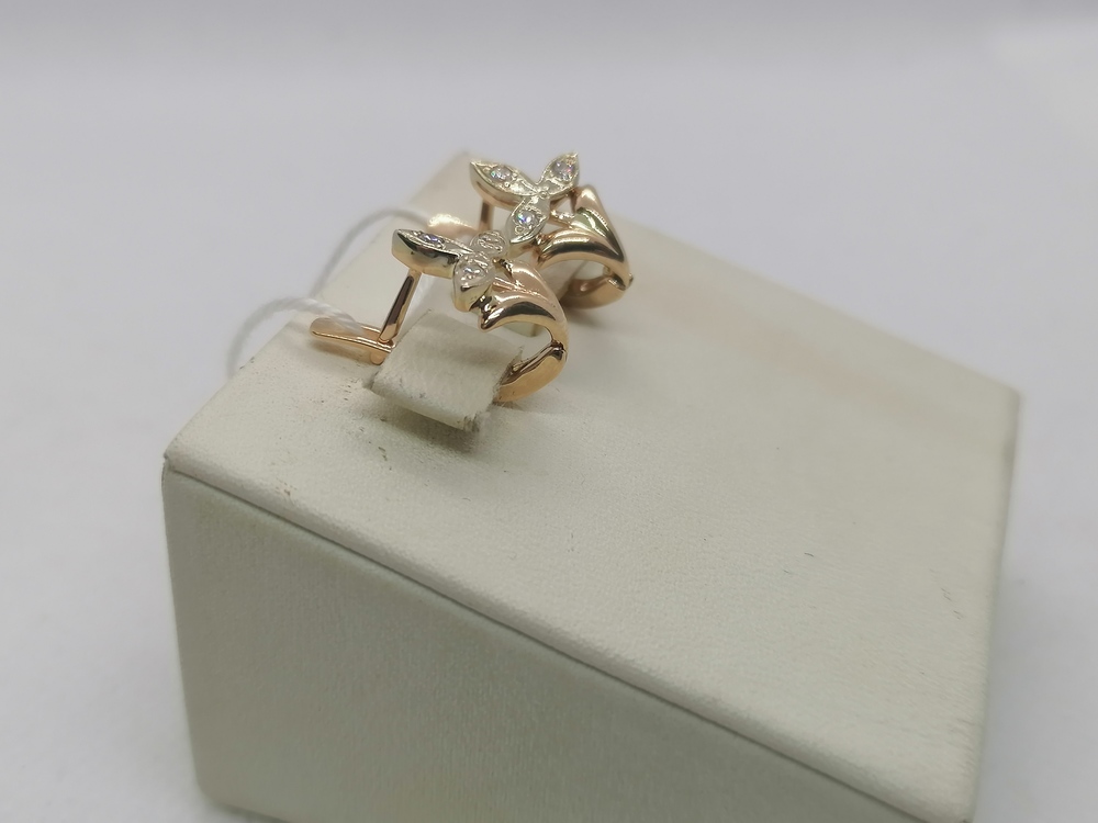 СЕРЬГИ С КАМНЯМИ (Au 585)