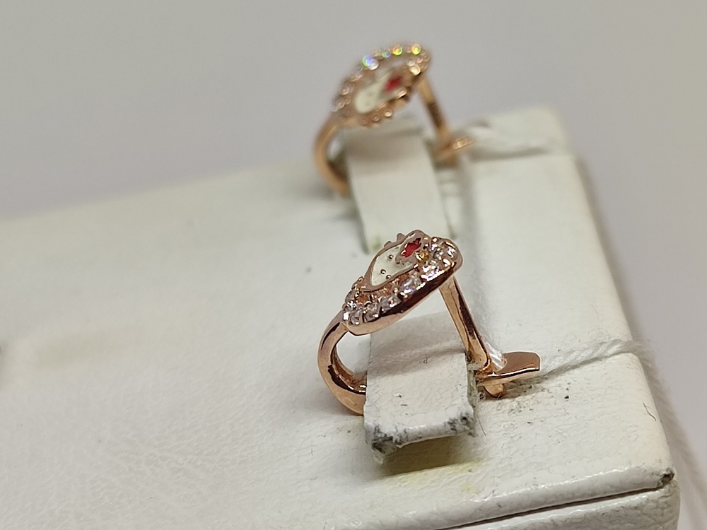 СЕРЬГИ С КАМНЯМИ (Au 585)