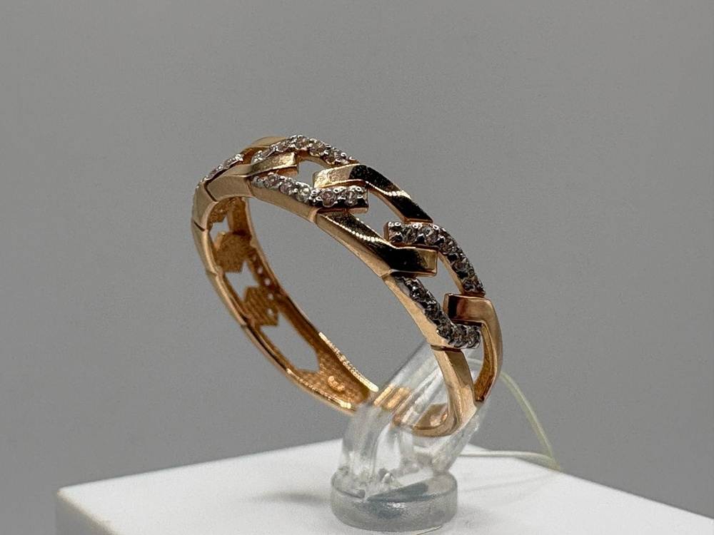 КОЛЬЦО С КАМНЯМИ (Au 585)