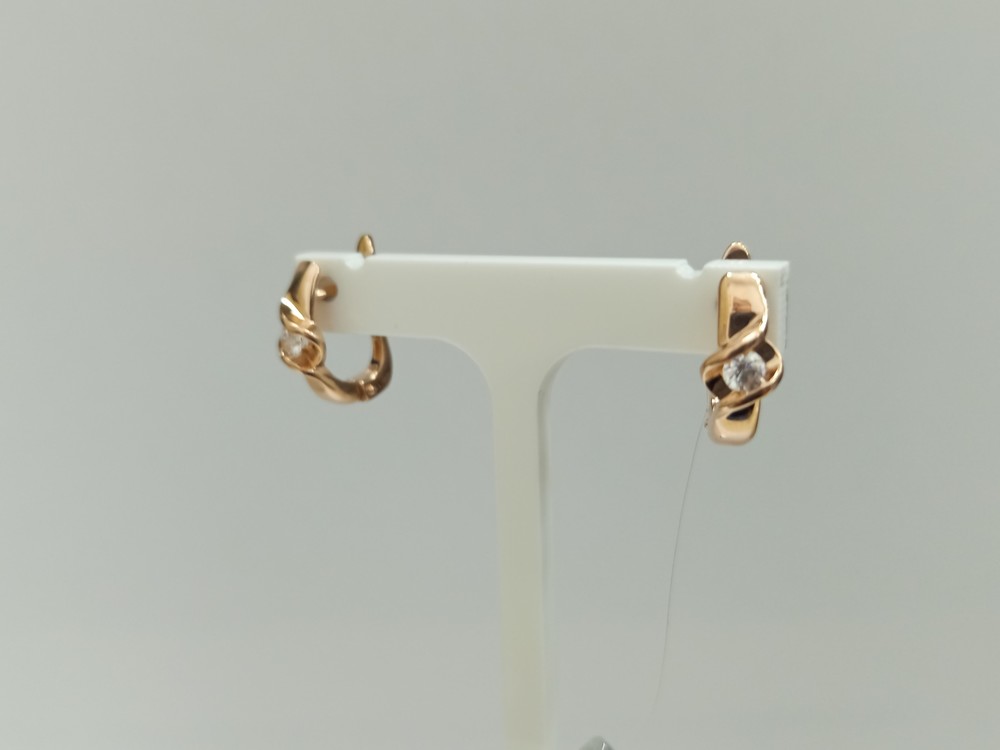 СЕРЬГИ С КАМНЕМ (Au 585)