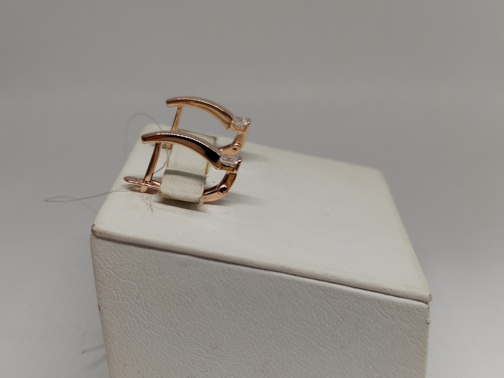 СЕРЬГИ С КАМНЕМ (Au 585)