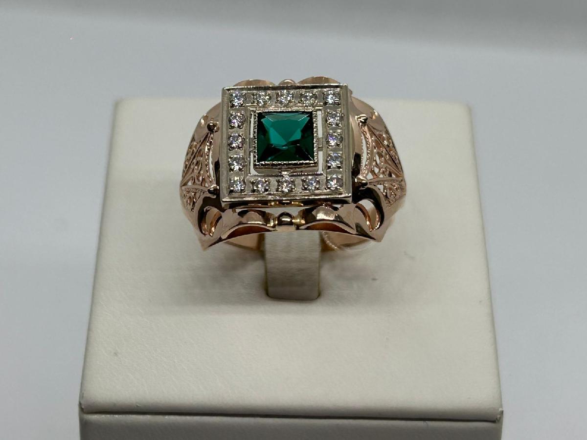 ПЕЧАТКА С КАМНЯМИ (Au 585)