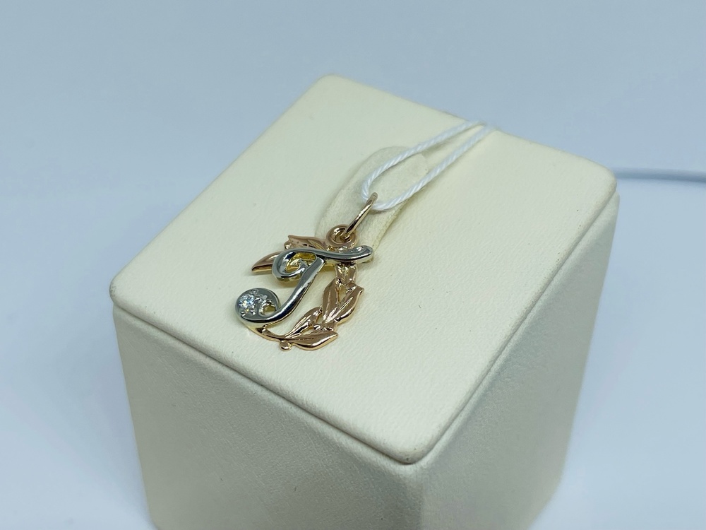 ПОДВЕСКА БУКВА Г Au 585