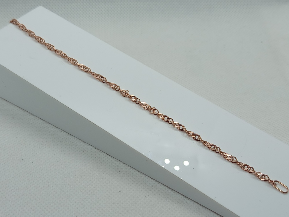 БРАСЛЕТ ПОЛНОВЕСНЫЙ Сингапур Au 585