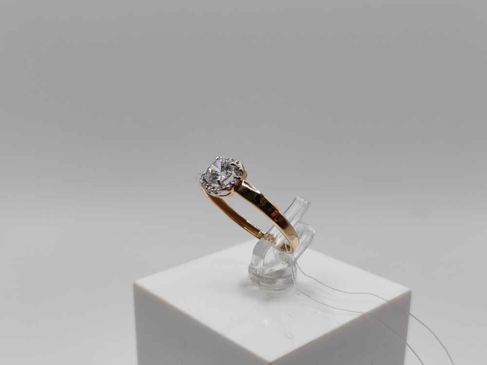 КОЛЬЦО С КАМНЯМИ (Au 585)