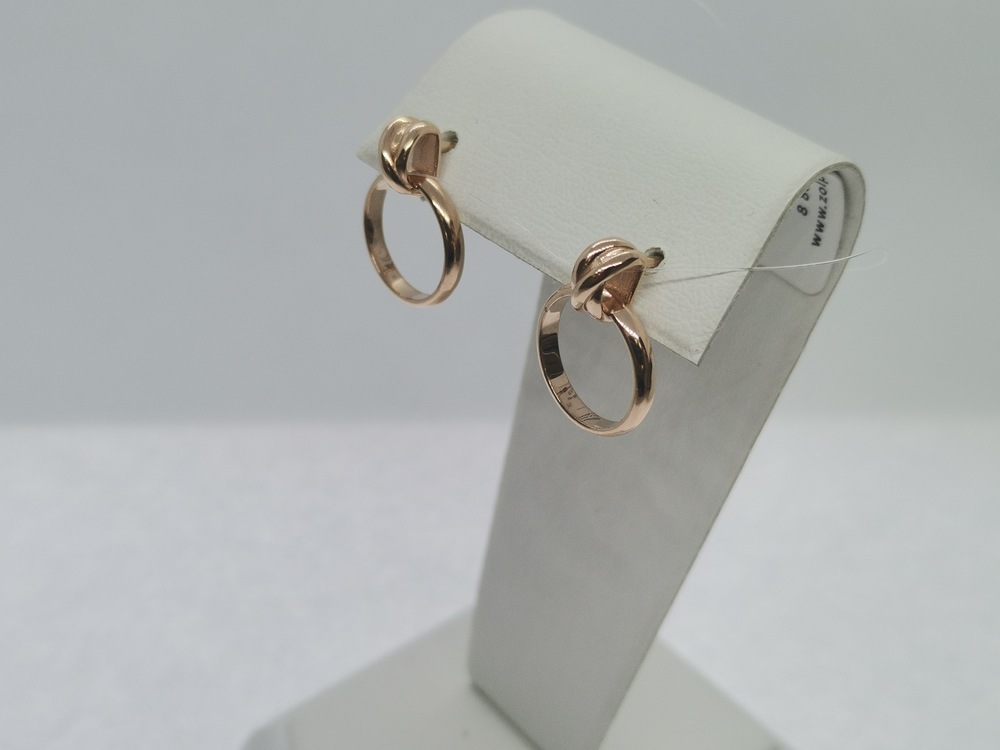 СЕРЬГИ ПУСЕТЫ без камня (Au 585)