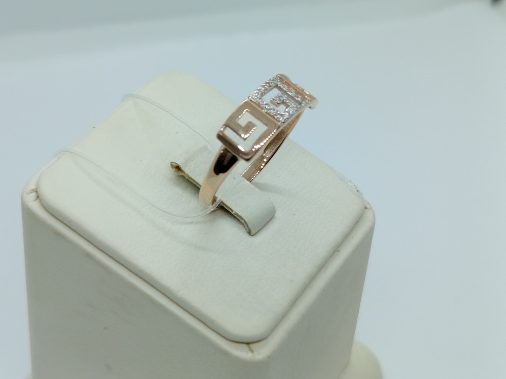 КОЛЬЦО С КАМНЯМИ (Au 585)