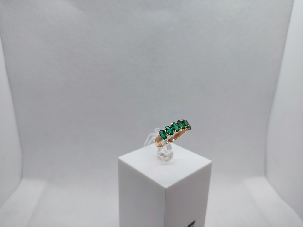 КОЛЬЦО С КАМНЯМИ (Au 585)