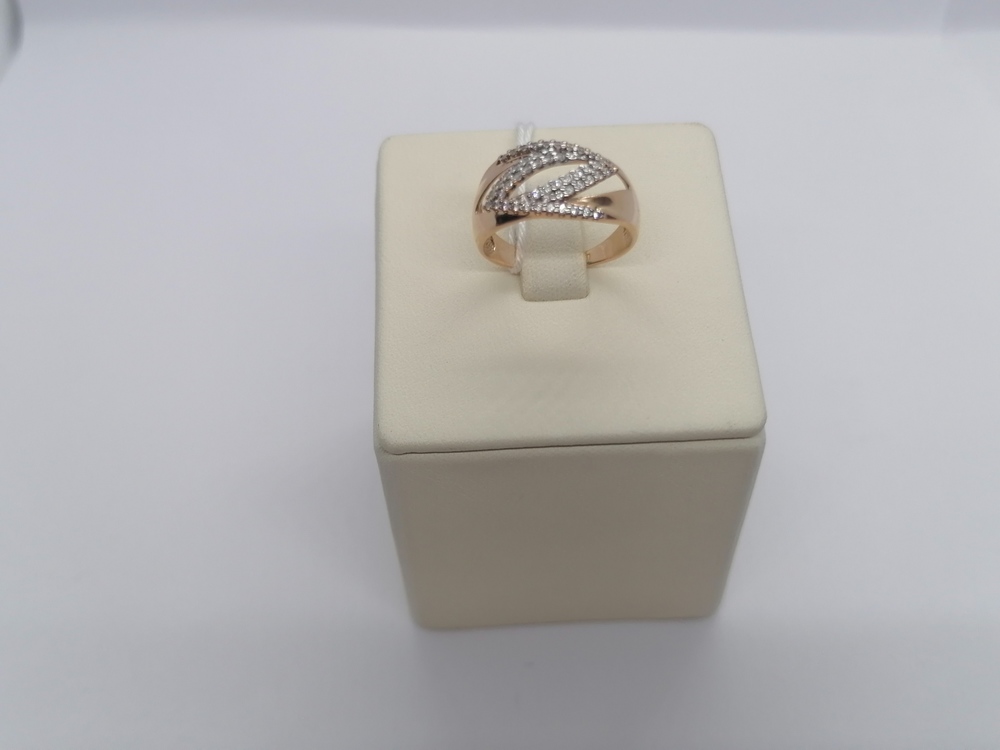 КОЛЬЦО С КАМНЯМИ (Au 585)