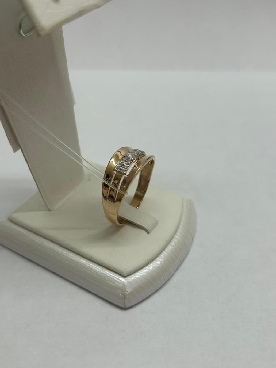 КОЛЬЦО С КАМНЯМИ (Au 585)