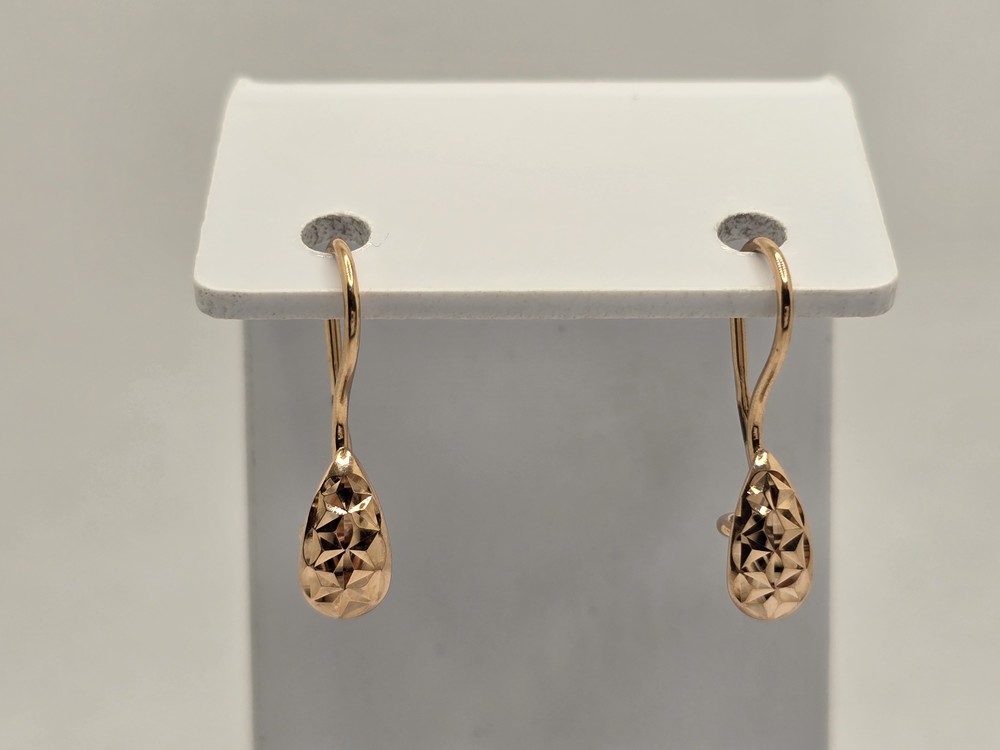 СЕРЬГИ ПЕТЕЛЬКА без камня (Au 585)