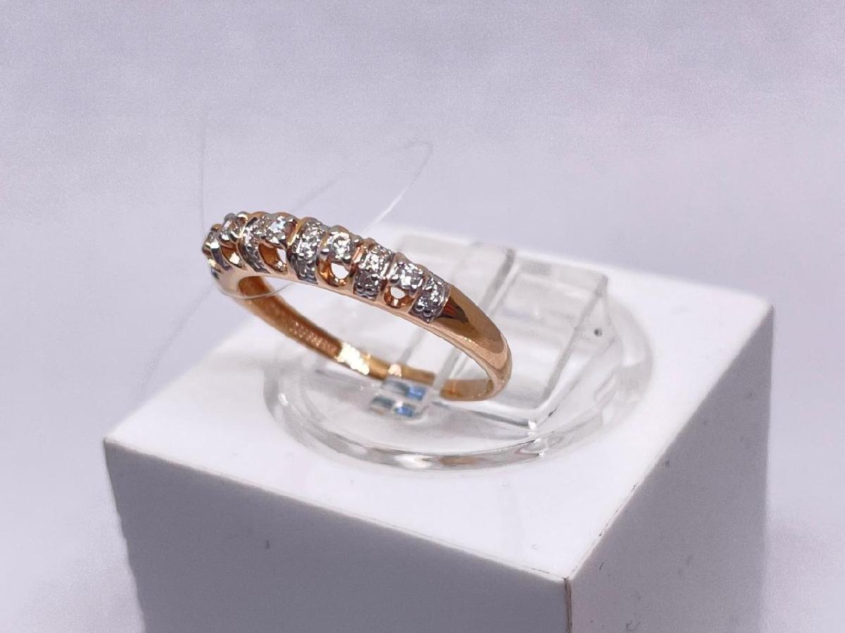 КОЛЬЦО С КАМНЯМИ (Au 585)