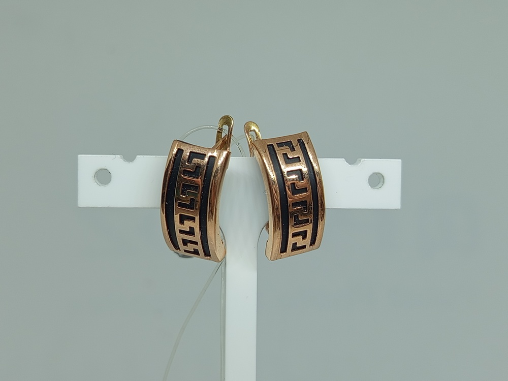 02294К СЕРЬГИ КАУЧУК (Au 585)