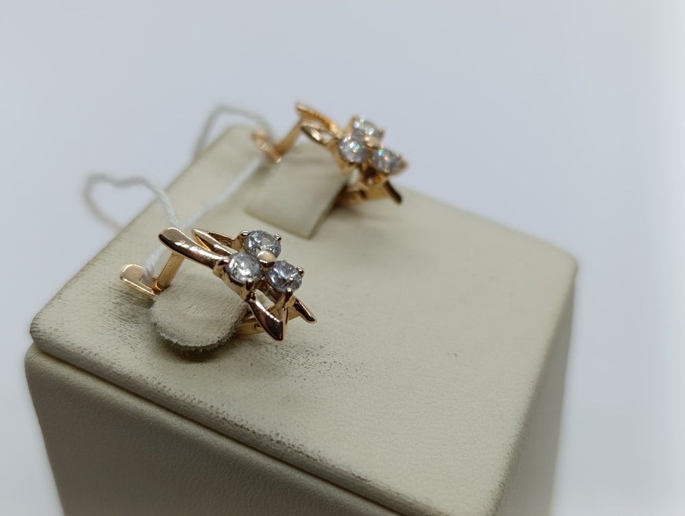 СЕРЬГИ С КАМНЯМИ (Au 585)