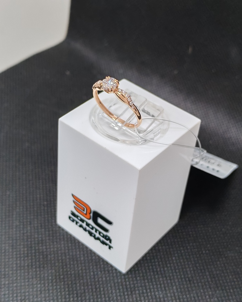 КОЛЬЦО С КАМНЯМИ (Au 585)