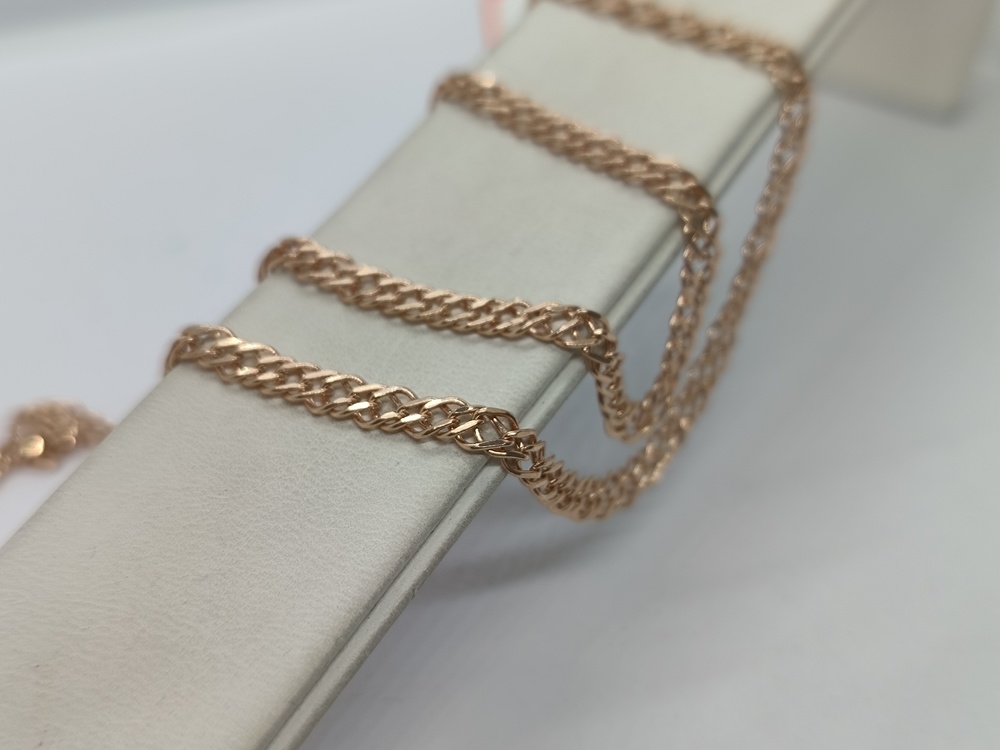 ЦПР2585 ЦЕПЬ ПУСТОТЕЛАЯ Ромб двойной (Au 585)