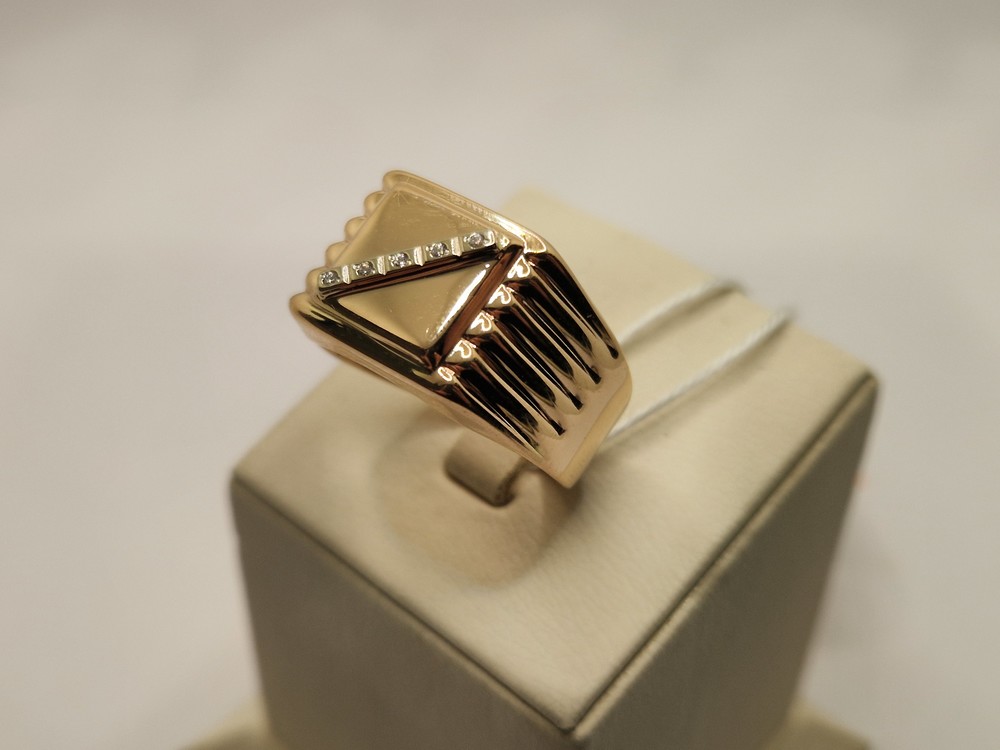 ПЕЧАТКА С КАМНЯМИ (Au 585)