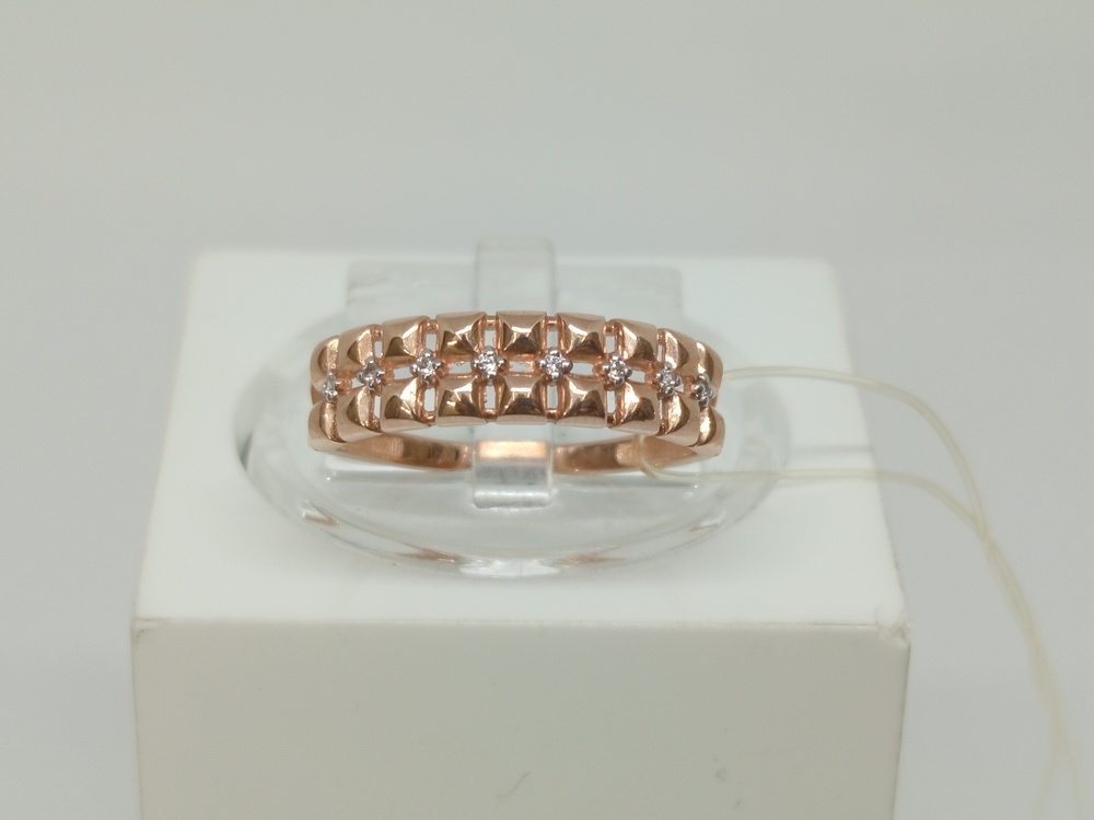 КОЛЬЦО С КАМНЯМИ (Au 585)