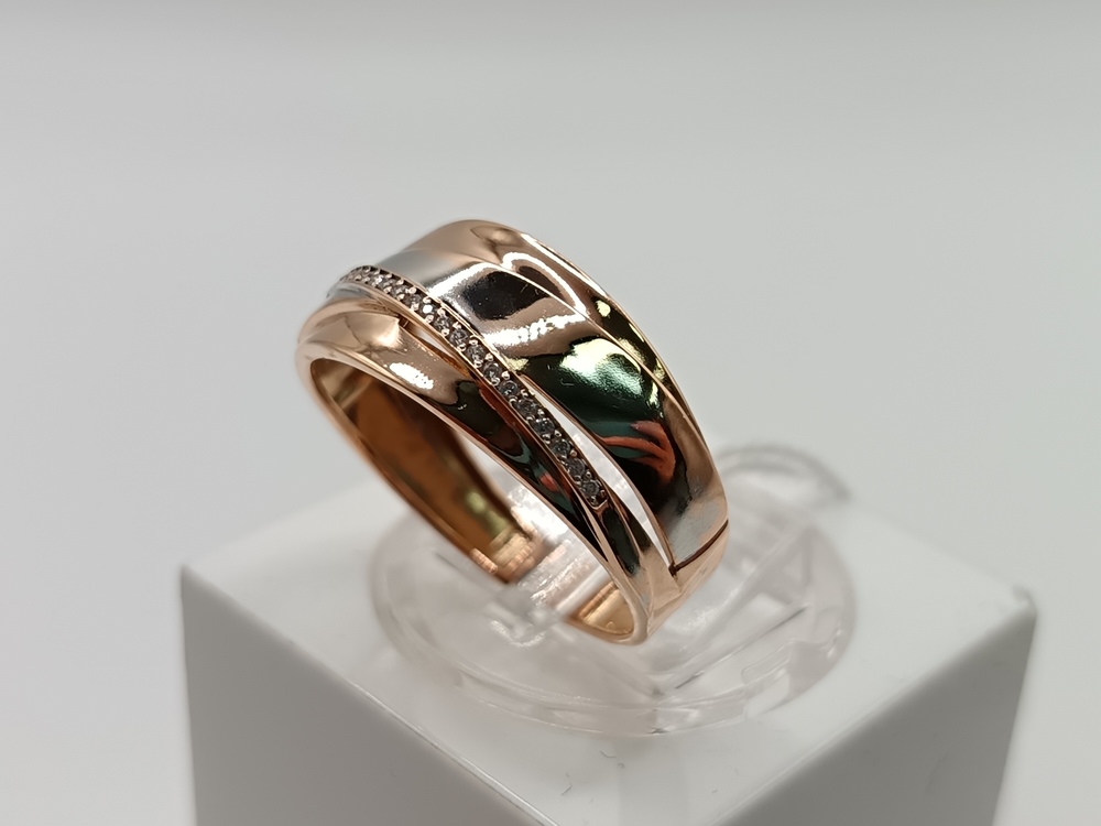 КОЛКМИ585 КОЛЬЦО С КАМНЯМИ (Au 585)