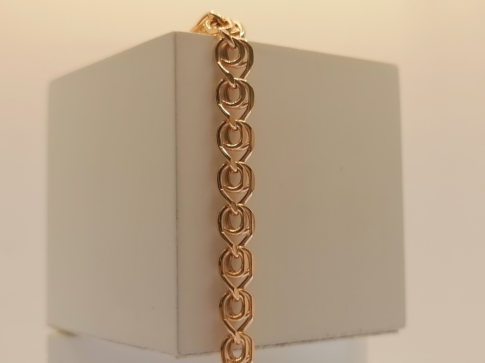 7080270П-16 БРАСЛЕТ ПУСТОТЕЛЫЙ Лав (Au 585)