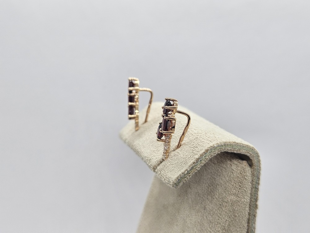 СКМИ585 СЕРЬГИ С КАМНЯМИ (Au 585)