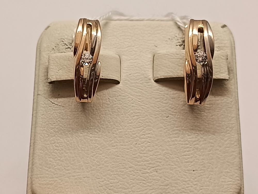 СЕРЬГИ С КАМНЕМ (Au 585)