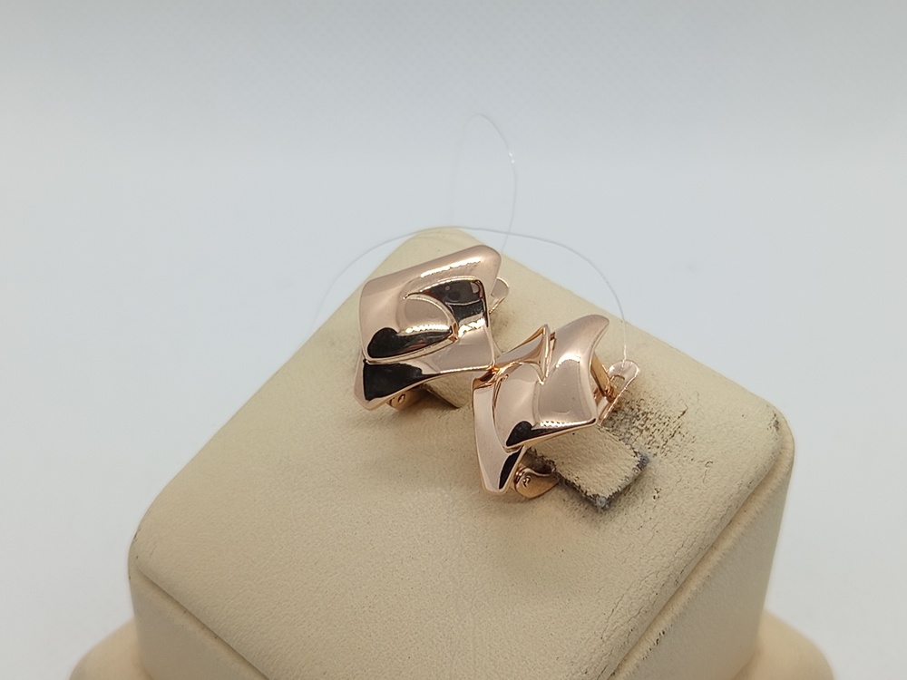 СЕРЬГИ БЕЗ КАМНЯ (Au 585)