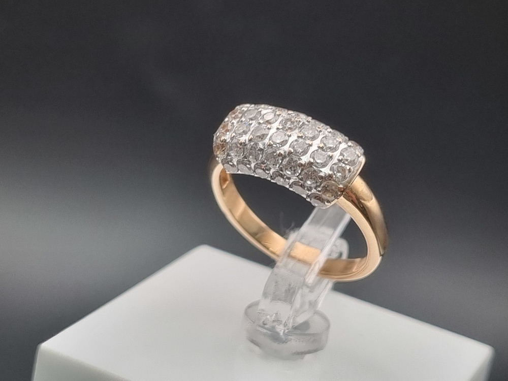 КОЛКМИ585 КОЛЬЦО С КАМНЯМИ (Au 585)