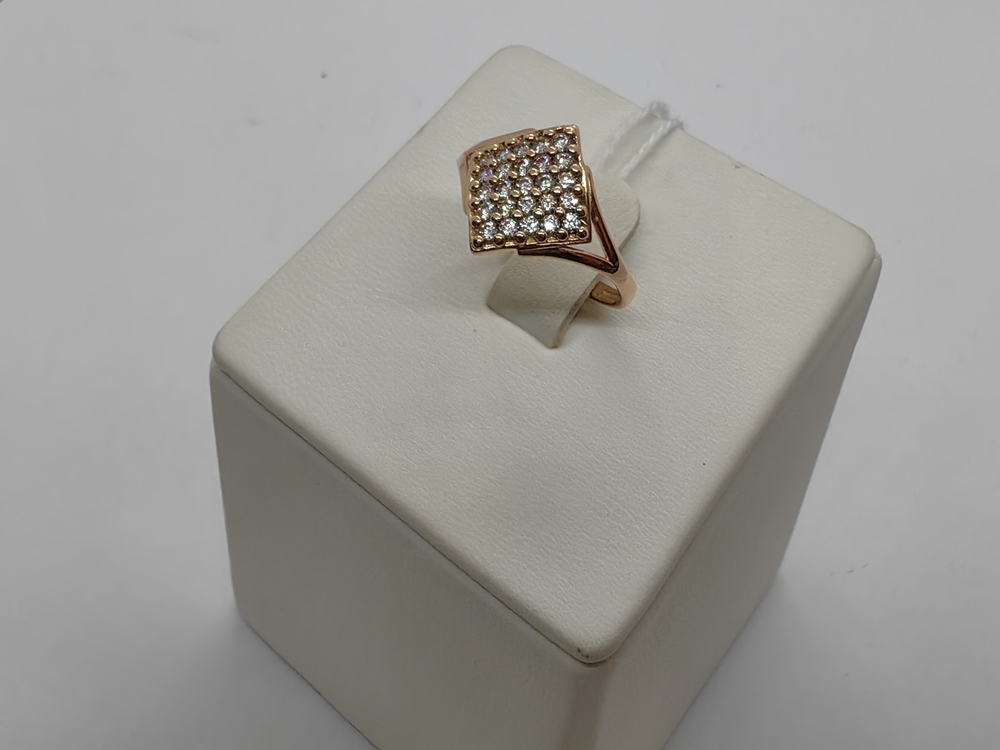 КОЛЬЦО С КАМНЯМИ (Au 585)