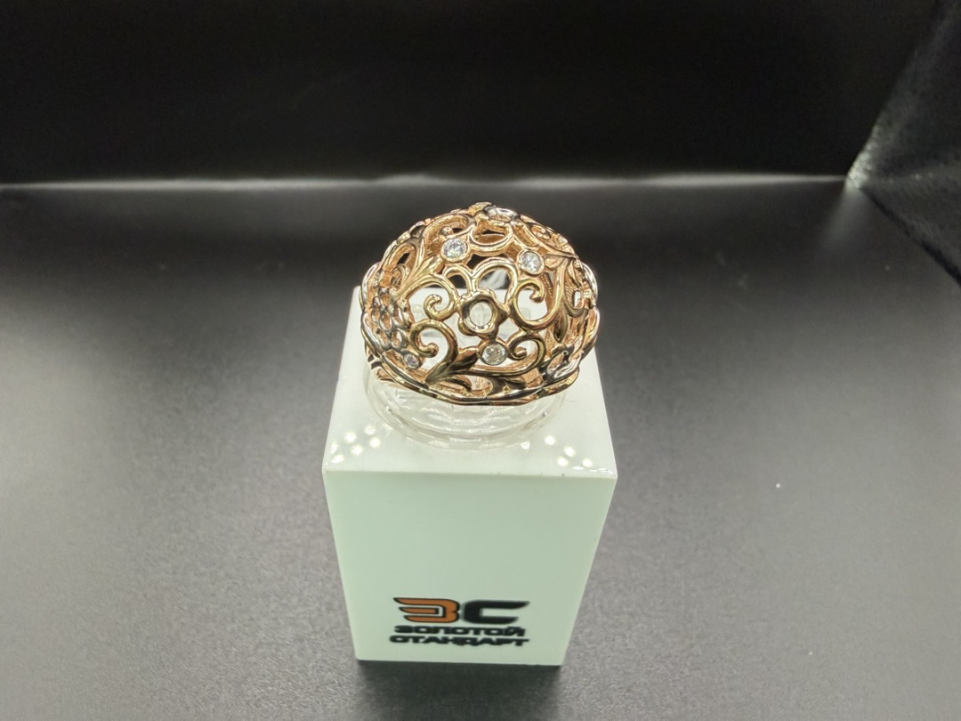 КОЛКМИ585 КОЛЬЦО С КАМНЯМИ (Au 585)