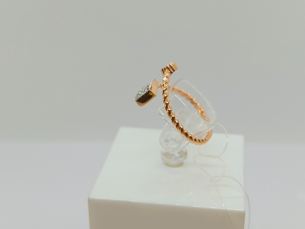 КОЛЬЦО С КАМНЯМИ (Au 585)