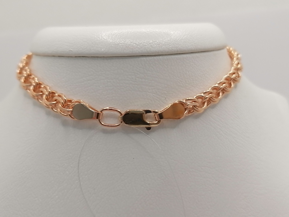 7080200-17 БРАСЛЕТ ПОЛНОВЕСНЫЙ Бисмарк (Au 585)