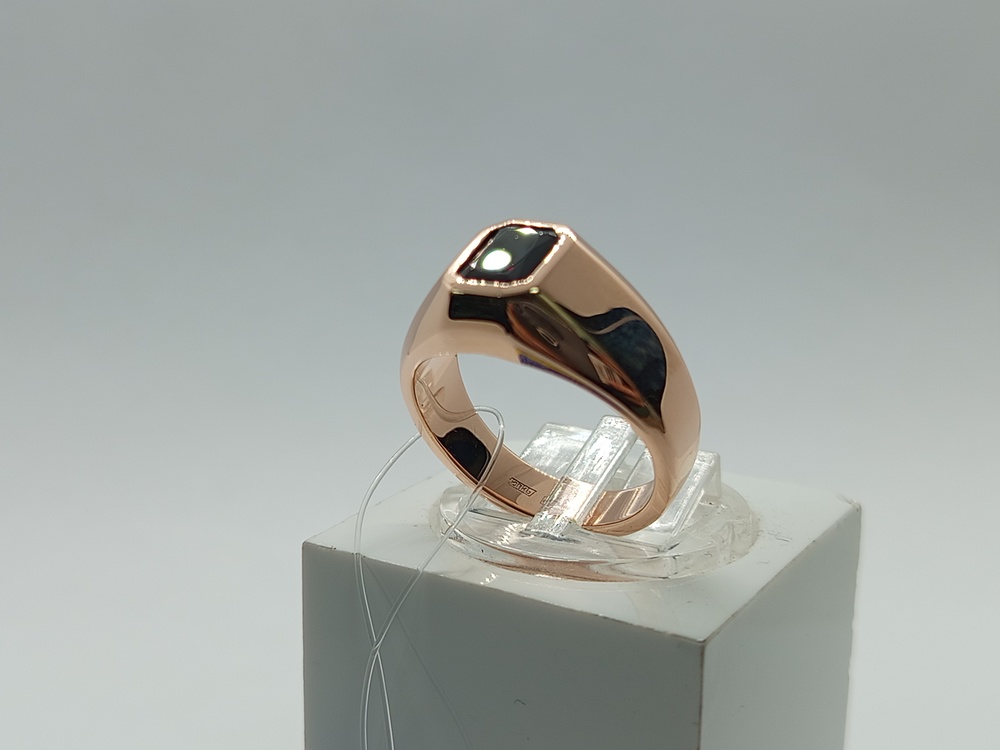 КОЛЬЦО ПЕЧАТКА Гранат (Au 585)