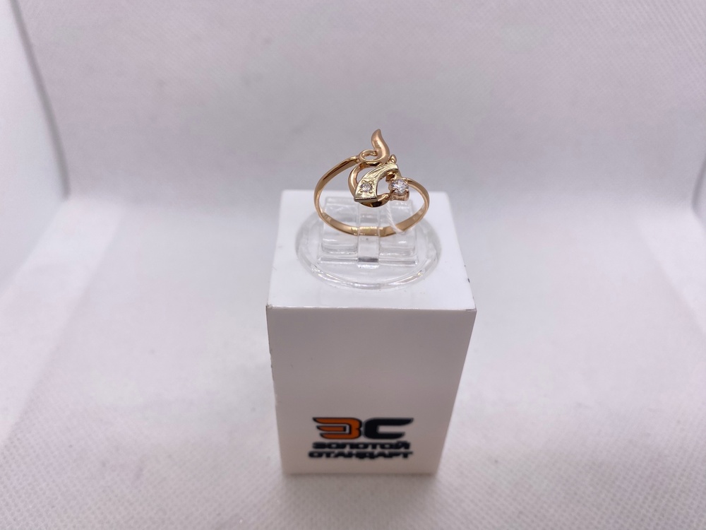 КОЛЬЦО С КАМНЯМИ (Au 585)