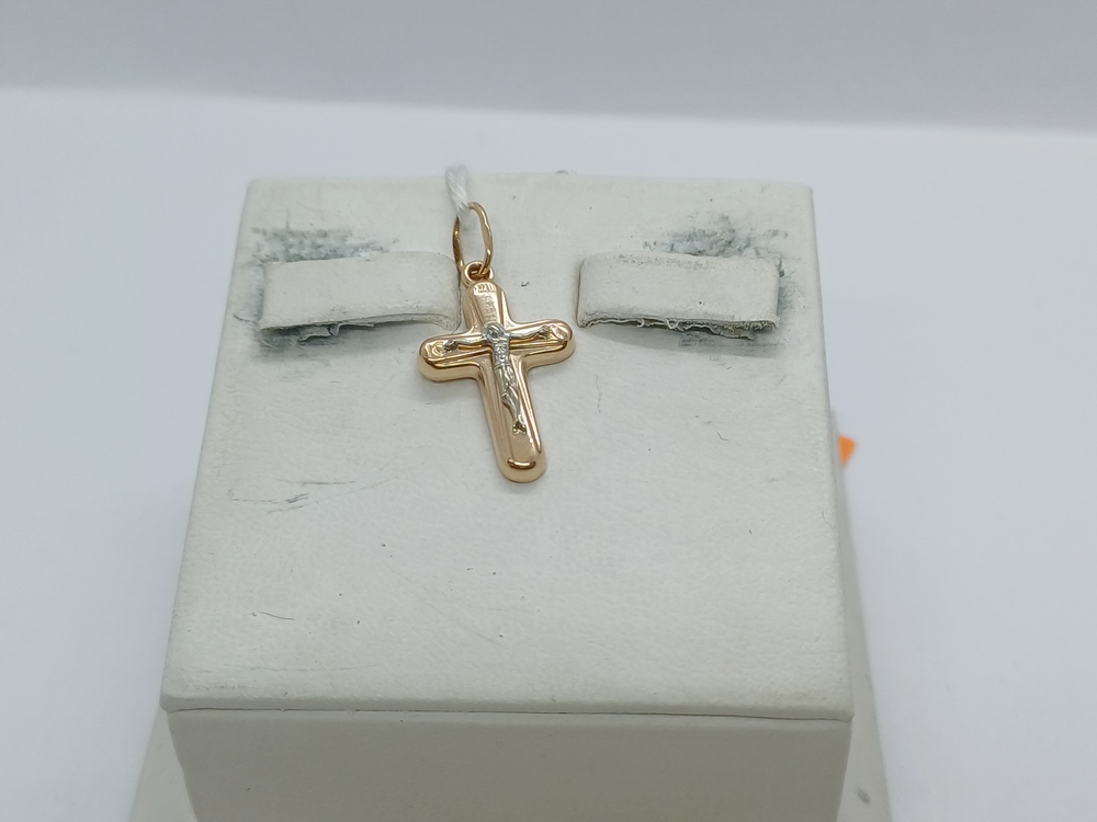 ПОДКБК585 ПОДВЕСКА КРЕСТ БЕЗ КАМНЯ (Au 585)