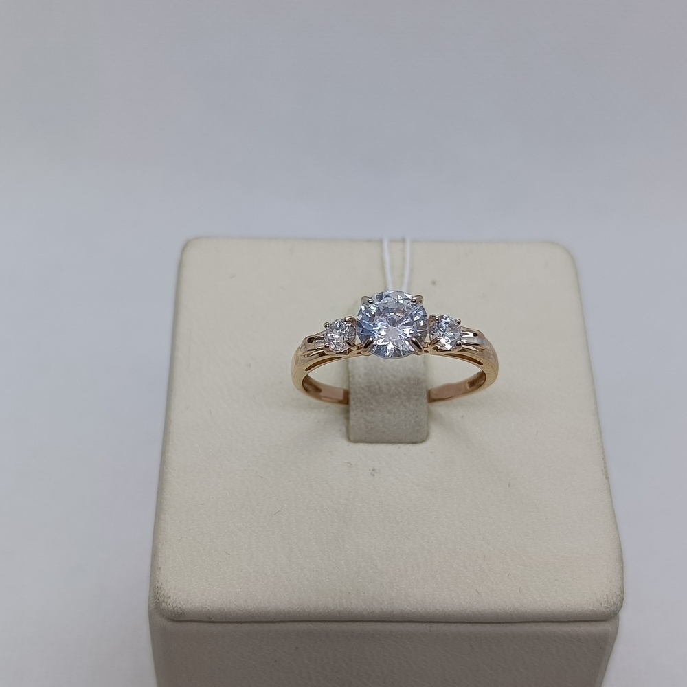 КОЛЬЦО С КАМНЯМИ (Au 585)