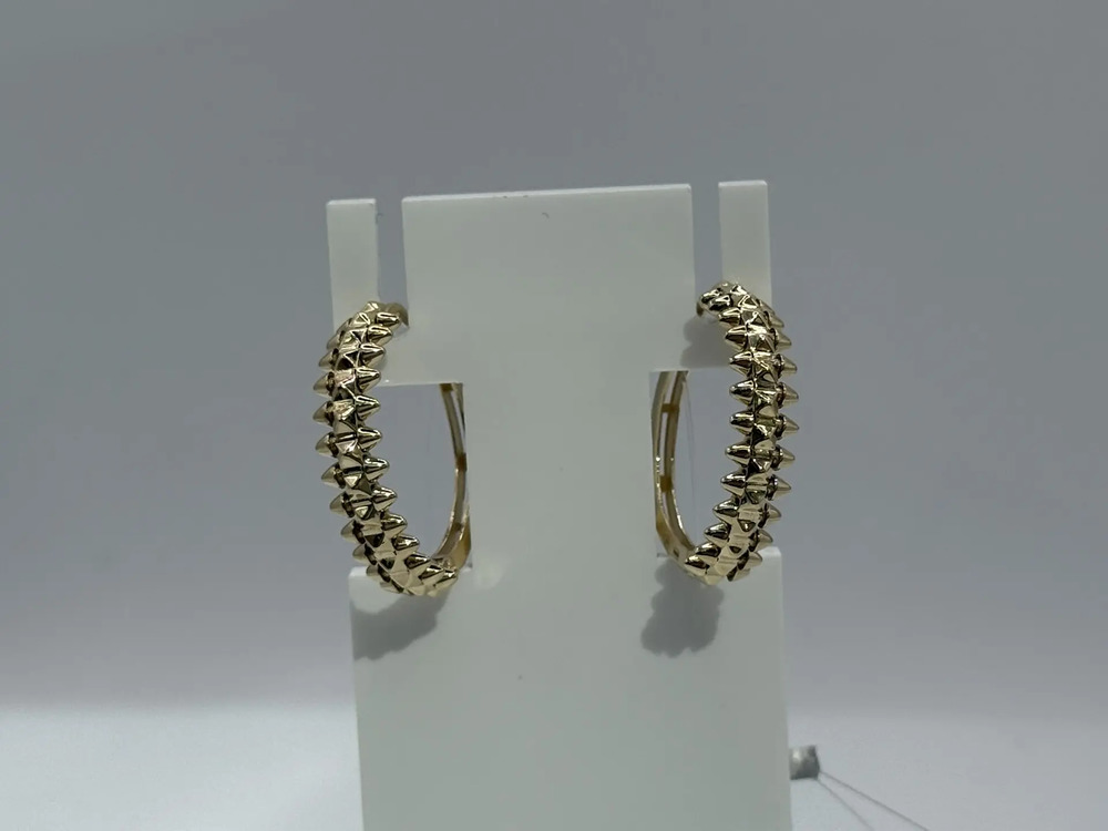 СЕРЬГИ БЕЗ КАМНЯ (Au 585)