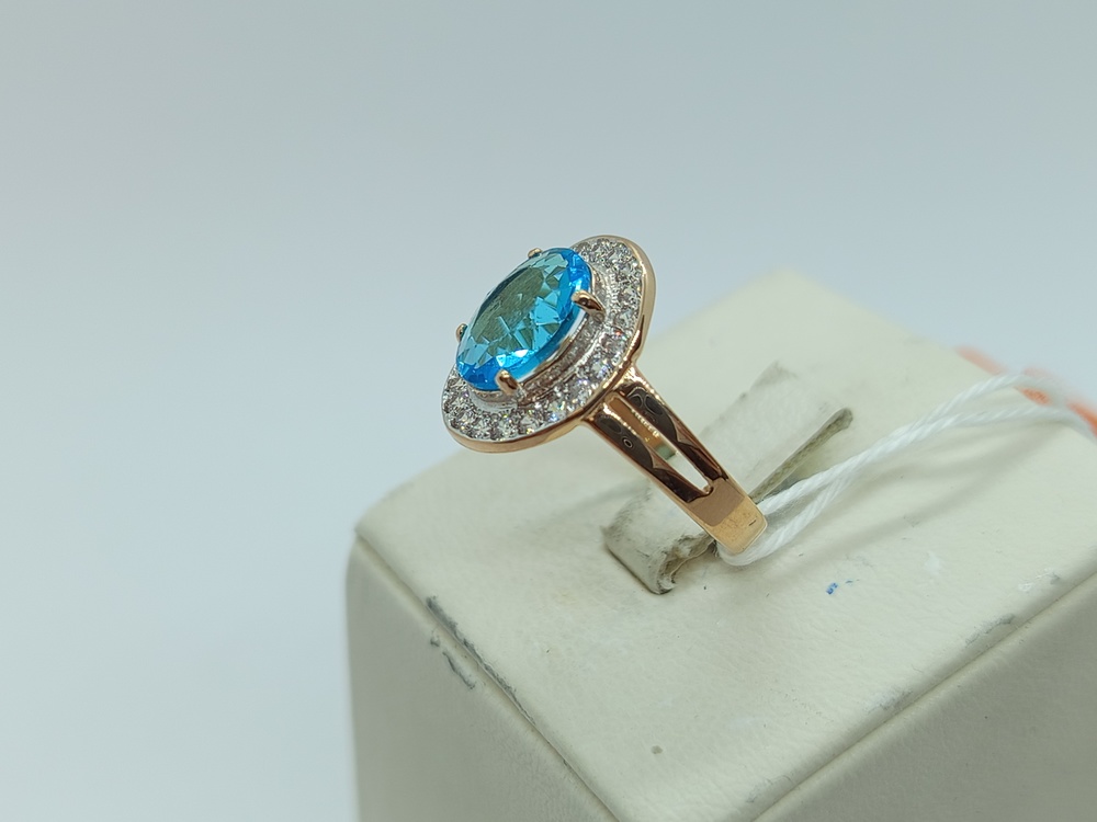 КОЛКМИ585 КОЛЬЦО С КАМНЯМИ (Au 585)