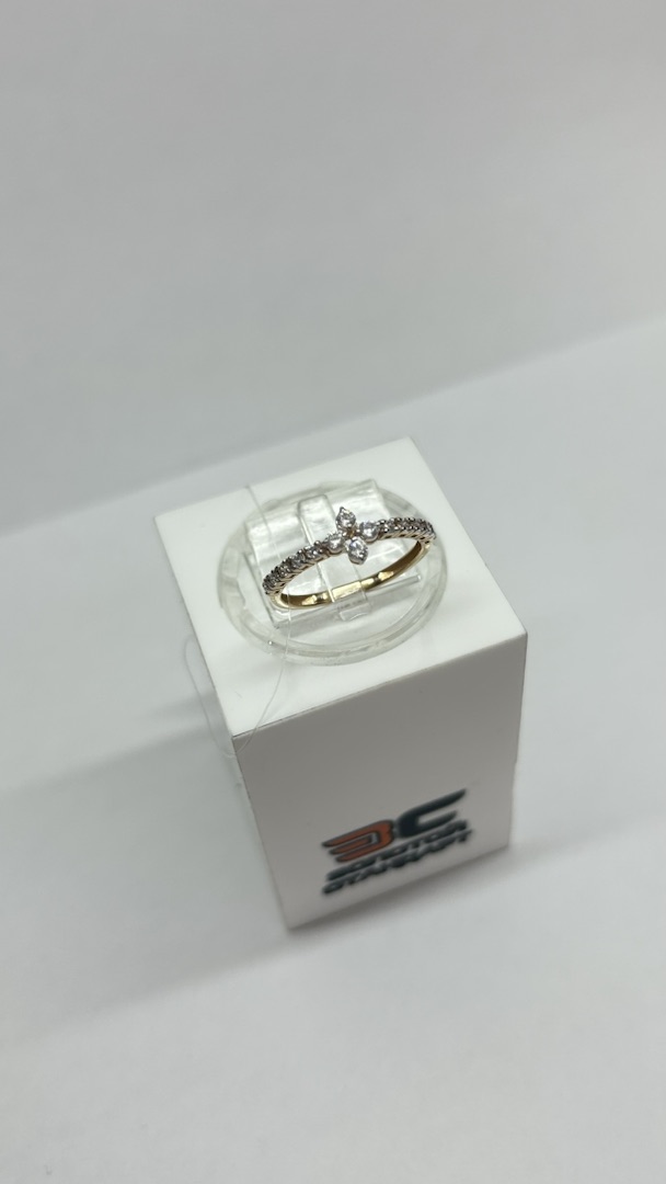 КОЛЬЦО С КАМНЯМИ (Au 585)