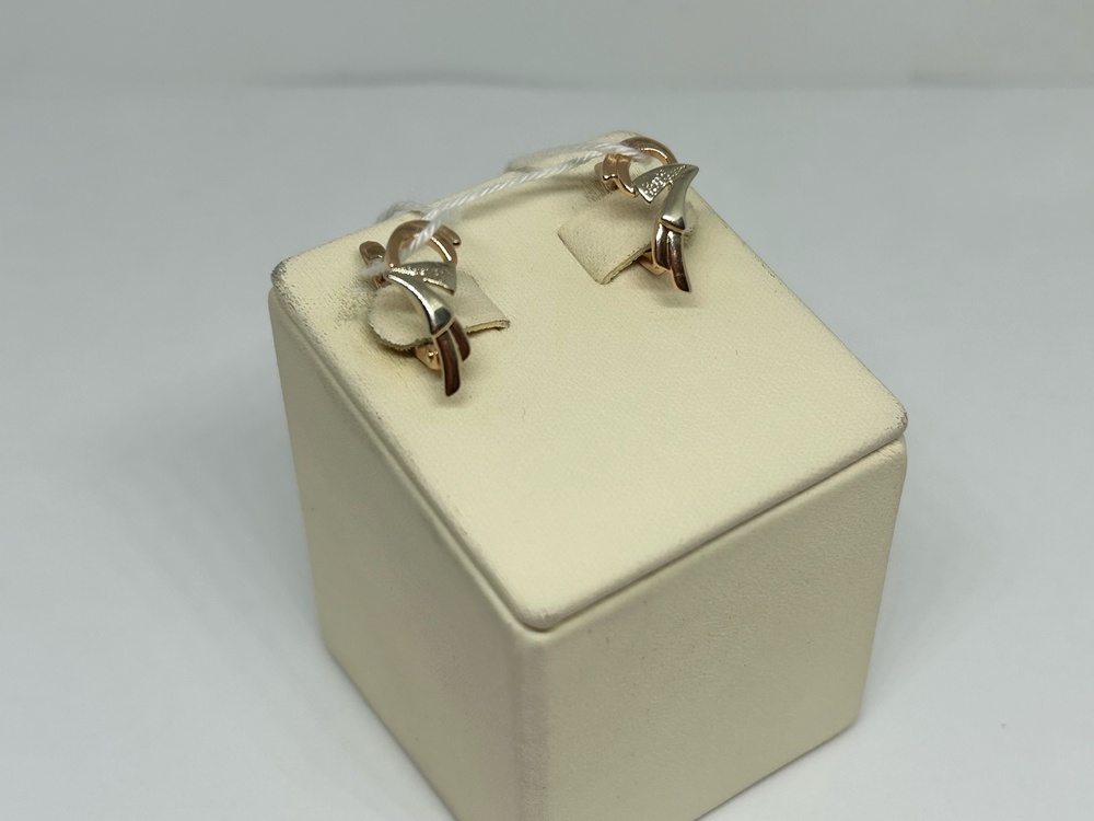 СЕРЬГИ БЕЗ КАМНЯ (Au 585)