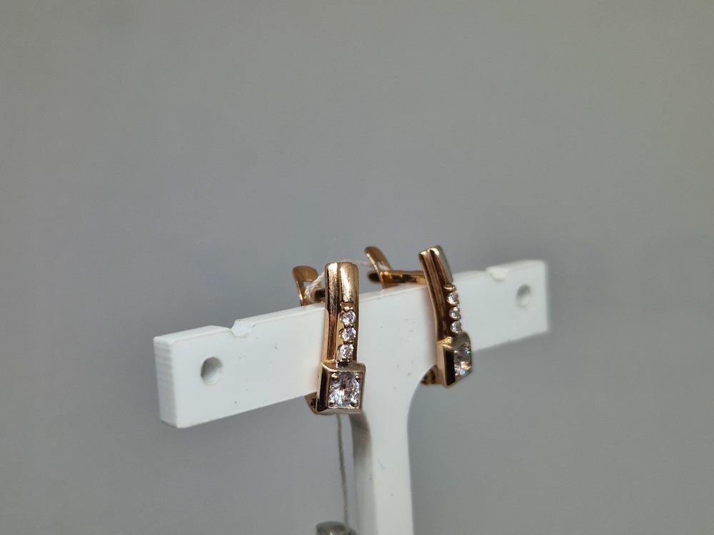 СЕРЬГИ С КАМНЯМИ (Au 585)