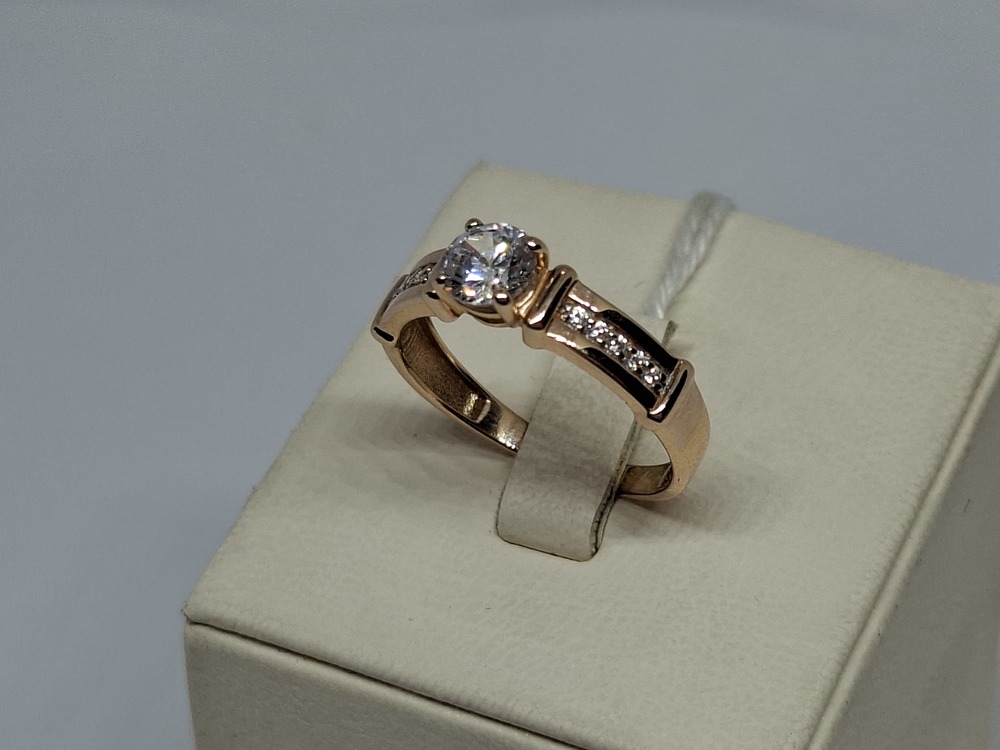 КОЛКМИ585 КОЛЬЦО С КАМНЯМИ (Au 585)
