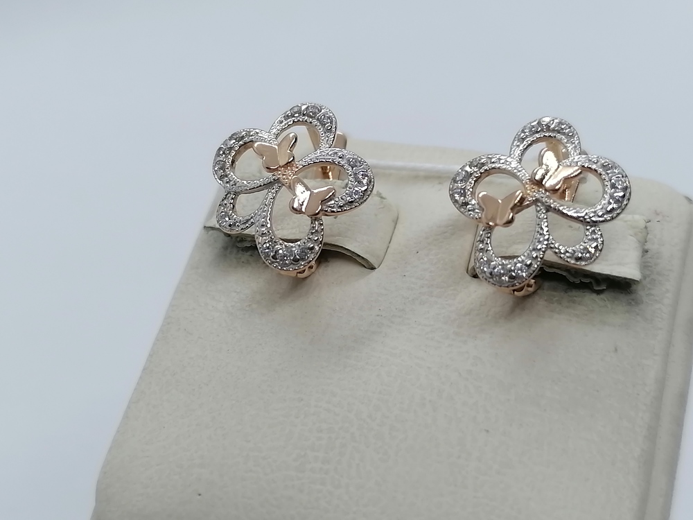 СЕРЬГИ С КАМНЯМИ (Au 585)