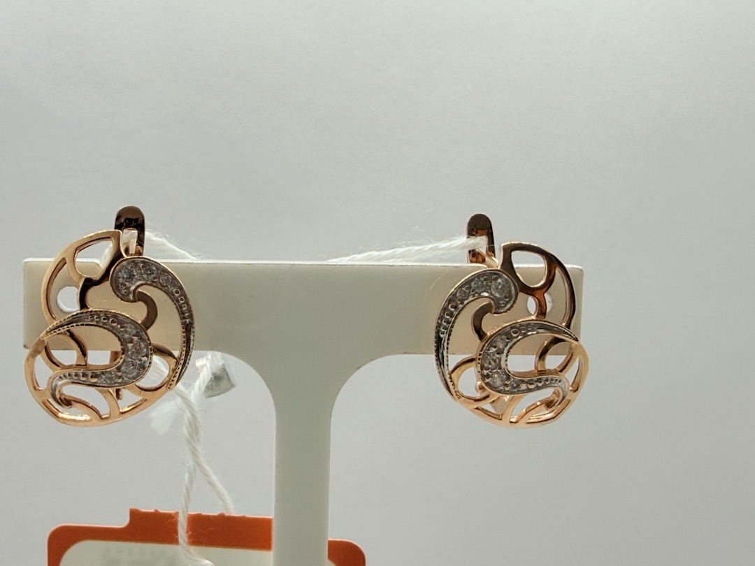 СЕРЬГИ С КАМНЯМИ (Au 585)