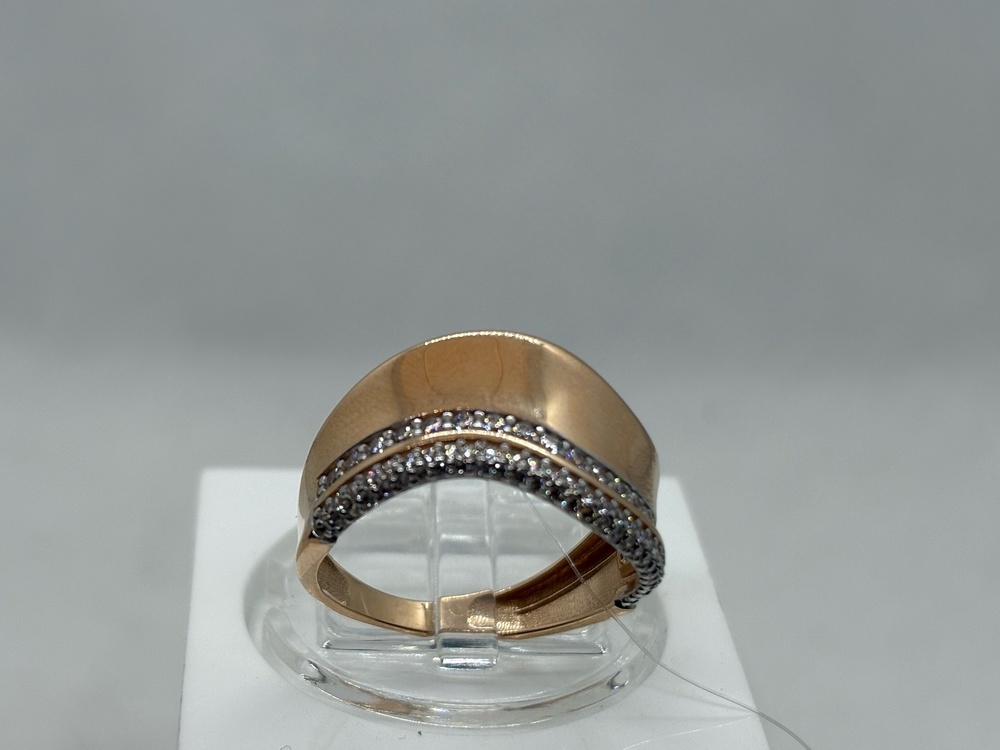 КОЛЬЦО С КАМНЯМИ (Au 585)