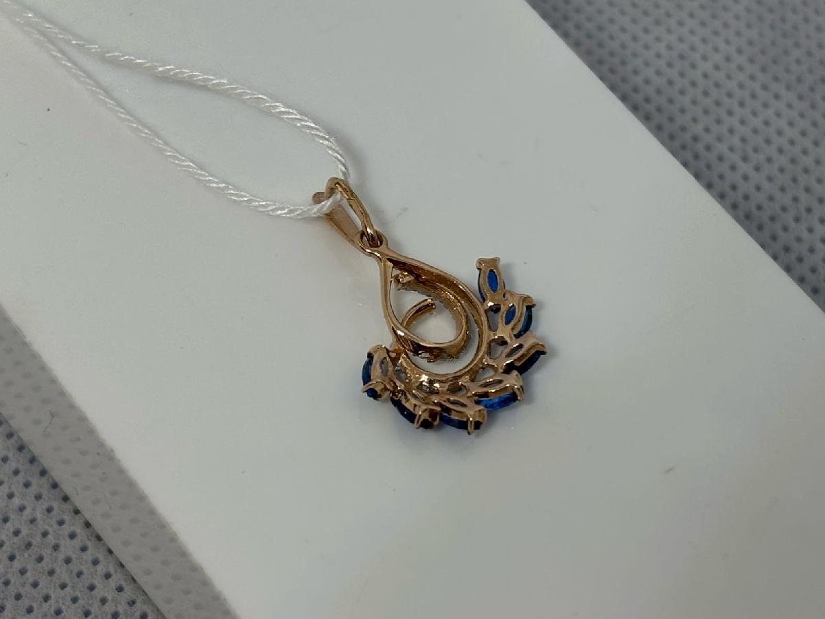 ПОДКМИ585 ПОДВЕСКА С КАМНЯМИ (Au 585)