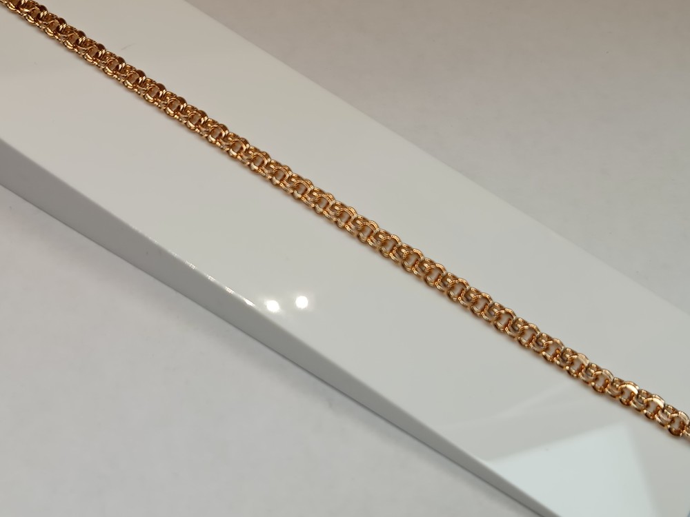 БЛБ585 БРАСЛЕТ ПОЛНОВЕСНЫЙ Бисмарк (Au 585)